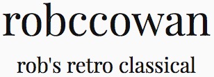 Rob's retro classical